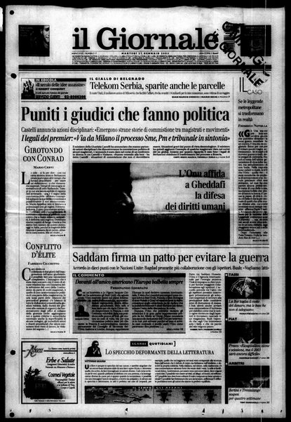 Il giornale : quotidiano del mattino